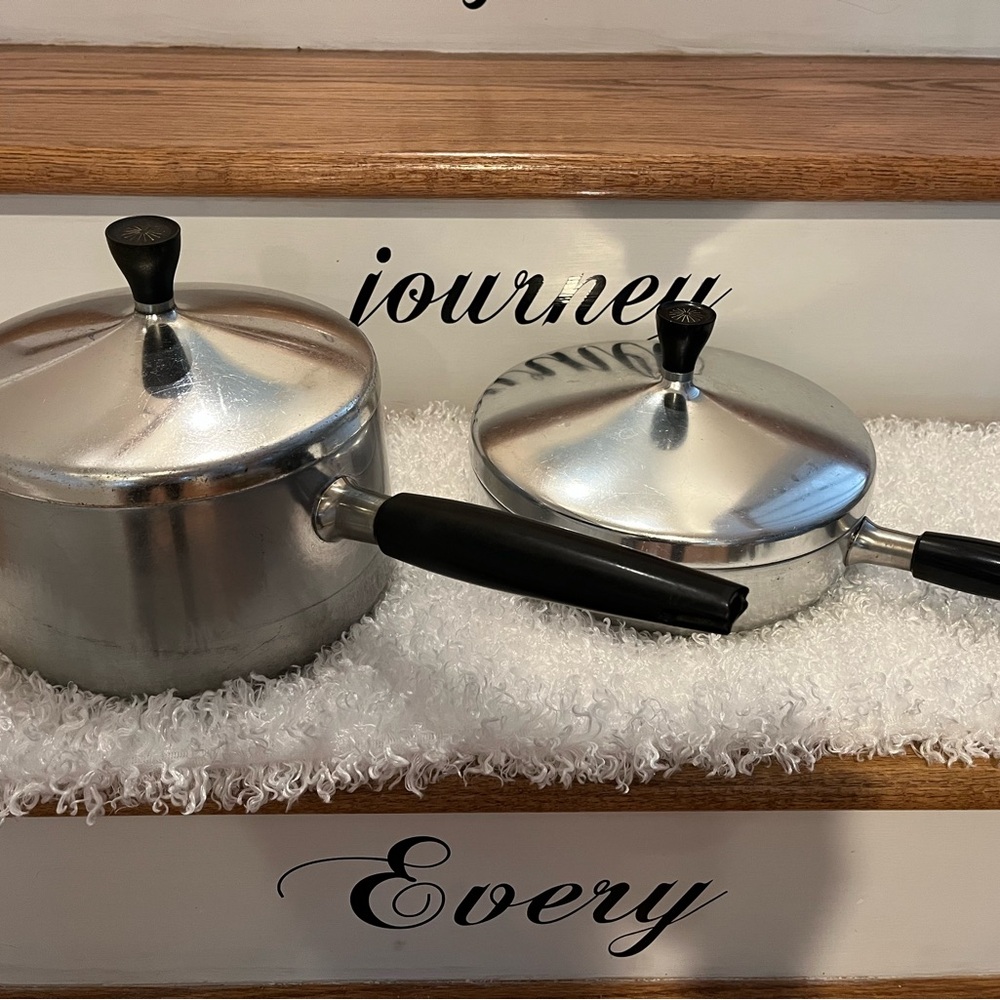 Classic Silver Cookware Set with Black Handles